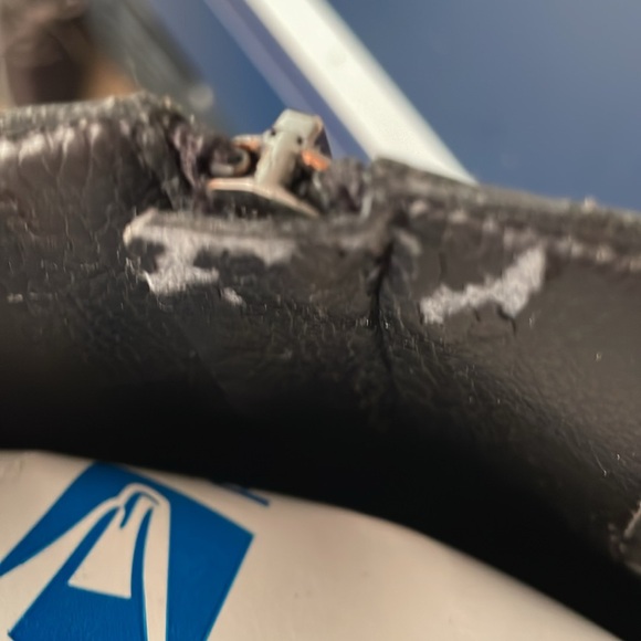 ENZO ANGIOLINI BLACK LEATHER RIDING BOOT WITH SILVER BUCKLES SIZE 6.5 - Picture 13 of 14